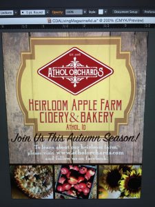 apple orchards sign